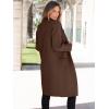 imageANRABESS Women Cardigan Sweater Jackets Open Front Thick Knit Oversized Blazer Coatigan 2025 Fall Winter Long Coats OutwearCoffee