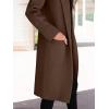 imageANRABESS Women Cardigan Sweater Jackets Open Front Thick Knit Oversized Blazer Coatigan 2025 Fall Winter Long Coats OutwearCoffee