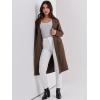 imageANRABESS Women Cardigan Sweater Jackets Open Front Thick Knit Oversized Blazer Coatigan 2025 Fall Winter Long Coats OutwearCoffee