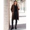 imageANRABESS Women Cardigan Sweater Jackets Open Front Thick Knit Oversized Blazer Coatigan 2025 Fall Winter Long Coats OutwearCoffee