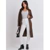 imageANRABESS Women Cardigan Sweater Jackets Open Front Thick Knit Oversized Blazer Coatigan 2025 Fall Winter Long Coats OutwearCoffee