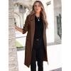 imageANRABESS Women Cardigan Sweater Jackets Open Front Thick Knit Oversized Blazer Coatigan 2025 Fall Winter Long Coats OutwearCoffee