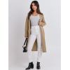 imageANRABESS Women Cardigan Sweater Jackets Open Front Thick Knit Oversized Blazer Coatigan 2025 Fall Winter Long Coats OutwearDeep Apricot