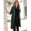 imageANRABESS Women Cardigan Sweater Jackets Open Front Thick Knit Oversized Blazer Coatigan 2025 Fall Winter Long Coats OutwearDeep Green