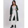 imageANRABESS Women Cardigan Sweater Jackets Open Front Thick Knit Oversized Blazer Coatigan 2025 Fall Winter Long Coats OutwearDeep Green