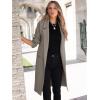 imageANRABESS Women Cardigan Sweater Jackets Open Front Thick Knit Oversized Blazer Coatigan 2025 Fall Winter Long Coats OutwearGray