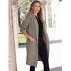 imageANRABESS Women Cardigan Sweater Jackets Open Front Thick Knit Oversized Blazer Coatigan 2025 Fall Winter Long Coats OutwearGray