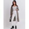 imageANRABESS Women Cardigan Sweater Jackets Open Front Thick Knit Oversized Blazer Coatigan 2025 Fall Winter Long Coats OutwearGray