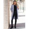 imageANRABESS Women Cardigan Sweater Jackets Open Front Thick Knit Oversized Blazer Coatigan 2025 Fall Winter Long Coats OutwearGray Blue