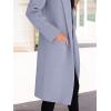 imageANRABESS Women Cardigan Sweater Jackets Open Front Thick Knit Oversized Blazer Coatigan 2025 Fall Winter Long Coats OutwearGray Blue