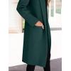 imageANRABESS Women Cardigan Sweater Jackets Open Front Thick Knit Oversized Blazer Coatigan 2025 Fall Winter Long Coats OutwearGreen