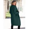 imageANRABESS Women Cardigan Sweater Jackets Open Front Thick Knit Oversized Blazer Coatigan 2025 Fall Winter Long Coats OutwearGreen