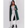 imageANRABESS Women Cardigan Sweater Jackets Open Front Thick Knit Oversized Blazer Coatigan 2025 Fall Winter Long Coats OutwearGreen