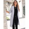 imageANRABESS Women Cardigan Sweater Jackets Open Front Thick Knit Oversized Blazer Coatigan 2025 Fall Winter Long Coats OutwearGrey Purple