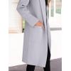 imageANRABESS Women Cardigan Sweater Jackets Open Front Thick Knit Oversized Blazer Coatigan 2025 Fall Winter Long Coats OutwearGrey Purple