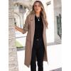 imageANRABESS Women Cardigan Sweater Jackets Open Front Thick Knit Oversized Blazer Coatigan 2025 Fall Winter Long Coats OutwearKhaki