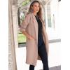 imageANRABESS Women Cardigan Sweater Jackets Open Front Thick Knit Oversized Blazer Coatigan 2025 Fall Winter Long Coats OutwearLight Camel