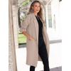 imageANRABESS Women Cardigan Sweater Jackets Open Front Thick Knit Oversized Blazer Coatigan 2025 Fall Winter Long Coats OutwearLight Khaki