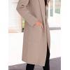 imageANRABESS Women Cardigan Sweater Jackets Open Front Thick Knit Oversized Blazer Coatigan 2025 Fall Winter Long Coats OutwearLight Khaki