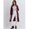 imageANRABESS Women Cardigan Sweater Jackets Open Front Thick Knit Oversized Blazer Coatigan 2025 Fall Winter Long Coats OutwearMaroon