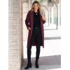 imageANRABESS Women Cardigan Sweater Jackets Open Front Thick Knit Oversized Blazer Coatigan 2025 Fall Winter Long Coats OutwearMaroon
