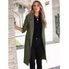 imageANRABESS Women Cardigan Sweater Jackets Open Front Thick Knit Oversized Blazer Coatigan 2025 Fall Winter Long Coats OutwearOlive