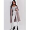imageANRABESS Women Cardigan Sweater Jackets Open Front Thick Knit Oversized Blazer Coatigan 2025 Fall Winter Long Coats OutwearRed Apricot