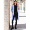 imageANRABESS Women Cardigan Sweater Jackets Open Front Thick Knit Oversized Blazer Coatigan 2025 Fall Winter Long Coats OutwearSky