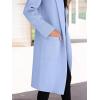 imageANRABESS Women Cardigan Sweater Jackets Open Front Thick Knit Oversized Blazer Coatigan 2025 Fall Winter Long Coats OutwearSky