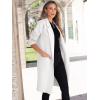 imageANRABESS Women Cardigan Sweater Jackets Open Front Thick Knit Oversized Blazer Coatigan 2025 Fall Winter Long Coats OutwearWhite
