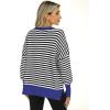 imageANRABESS Women Crewneck Batwing Long Sleeve 2024 Fall Oversized Side Slit Ribbed Knit Pullover Sweaters Top Cozy OutfitsBlack White