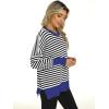 imageANRABESS Women Crewneck Batwing Long Sleeve 2024 Fall Oversized Side Slit Ribbed Knit Pullover Sweaters Top Cozy OutfitsBlack White