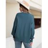 imageANRABESS Women Crewneck Batwing Long Sleeve 2024 Fall Oversized Side Slit Ribbed Knit Pullover Sweaters Top Cozy OutfitsBlue