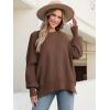 imageANRABESS Women Crewneck Batwing Long Sleeve 2024 Fall Oversized Side Slit Ribbed Knit Pullover Sweaters Top Cozy OutfitsCoffee