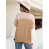 imageANRABESS Women Crewneck Batwing Long Sleeve 2024 Fall Oversized Side Slit Ribbed Knit Pullover Sweaters Top Cozy OutfitsColorblock Pink