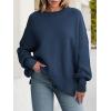 imageANRABESS Women Crewneck Batwing Long Sleeve 2024 Fall Oversized Side Slit Ribbed Knit Pullover Sweaters Top Cozy OutfitsDeep Blue