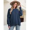 imageANRABESS Women Crewneck Batwing Long Sleeve 2024 Fall Oversized Side Slit Ribbed Knit Pullover Sweaters Top Cozy OutfitsDeep Blue
