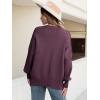 imageANRABESS Women Crewneck Batwing Long Sleeve 2024 Fall Oversized Side Slit Ribbed Knit Pullover Sweaters Top Cozy OutfitsFuchsia