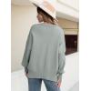 imageANRABESS Women Crewneck Batwing Long Sleeve 2024 Fall Oversized Side Slit Ribbed Knit Pullover Sweaters Top Cozy OutfitsGray
