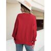 imageANRABESS Women Crewneck Batwing Long Sleeve 2024 Fall Oversized Side Slit Ribbed Knit Pullover Sweaters Top Cozy OutfitsRed