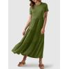 imageANRABESS Women Summer Maxi Dress Short Sleeve Swing Casual Asymmetric Tiered Vacation Long Beach Sundress OutfitsArmy Green