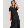 imageANRABESS Women Summer Maxi Dress Short Sleeve Swing Casual Asymmetric Tiered Vacation Long Beach Sundress OutfitsBlack
