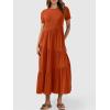 imageANRABESS Women Summer Maxi Dress Short Sleeve Swing Casual Asymmetric Tiered Vacation Long Beach Sundress OutfitsBrick Red