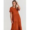 imageANRABESS Women Summer Maxi Dress Short Sleeve Swing Casual Asymmetric Tiered Vacation Long Beach Sundress OutfitsBrick Red