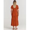 imageANRABESS Women Summer Maxi Dress Short Sleeve Swing Casual Asymmetric Tiered Vacation Long Beach Sundress OutfitsBrick Red