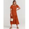 imageANRABESS Women Summer Maxi Dress Short Sleeve Swing Casual Asymmetric Tiered Vacation Long Beach Sundress OutfitsBrick Red