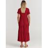 imageANRABESS Women Summer Maxi Dress Short Sleeve Swing Casual Asymmetric Tiered Vacation Long Beach Sundress OutfitsBurgundy