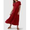 imageANRABESS Women Summer Maxi Dress Short Sleeve Swing Casual Asymmetric Tiered Vacation Long Beach Sundress OutfitsBurgundy