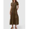 imageANRABESS Women Summer Maxi Dress Short Sleeve Swing Casual Asymmetric Tiered Vacation Long Beach Sundress OutfitsCoffee
