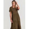 imageANRABESS Women Summer Maxi Dress Short Sleeve Swing Casual Asymmetric Tiered Vacation Long Beach Sundress OutfitsCoffee
